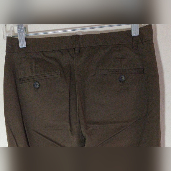 THE LIMITED MISSES TEENS SIZE 0 REGULAR PANTS STRETCH DEEP OLIVE GREEN NWOT. - Picture 4 of 6